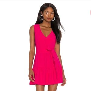 Amanda Uprichard Selena Dress, Passionfruit.  Size M